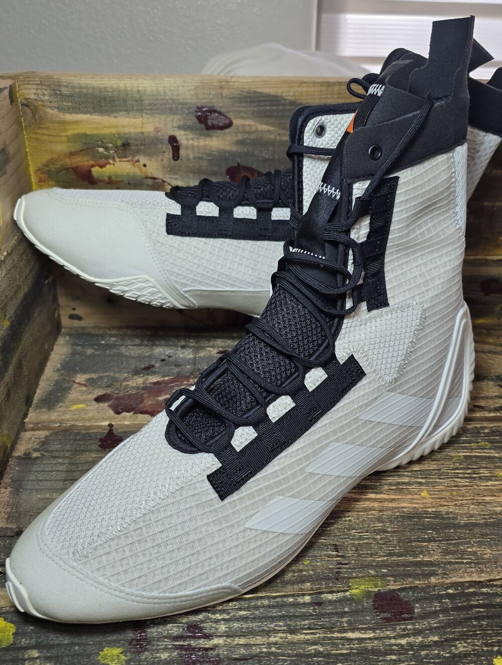Adidas Speedex 23 Men’s Sz 12 Box Shoe Orbit Grey Black Training MMA NEW